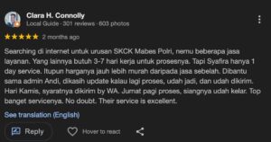 Testimoni Klien Syafira Service