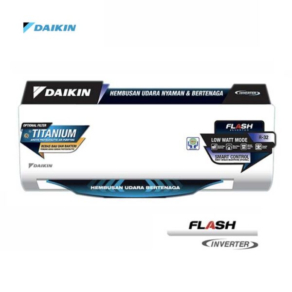 AC Daikin Flash Inverter Wall Mounted Split 1/2 PK – FTKQ15UVM