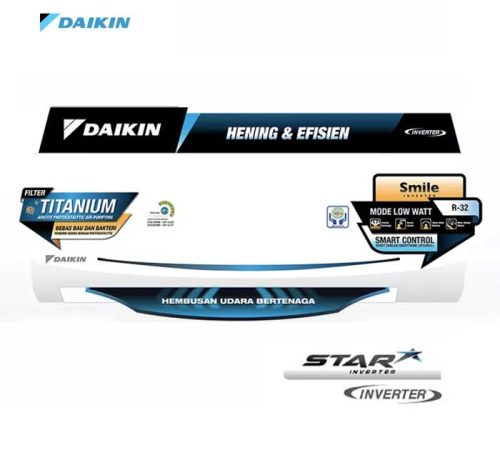 AC Daikin Star Inverter Wall Mounted Split 3/4 PK – FTKC20TVM